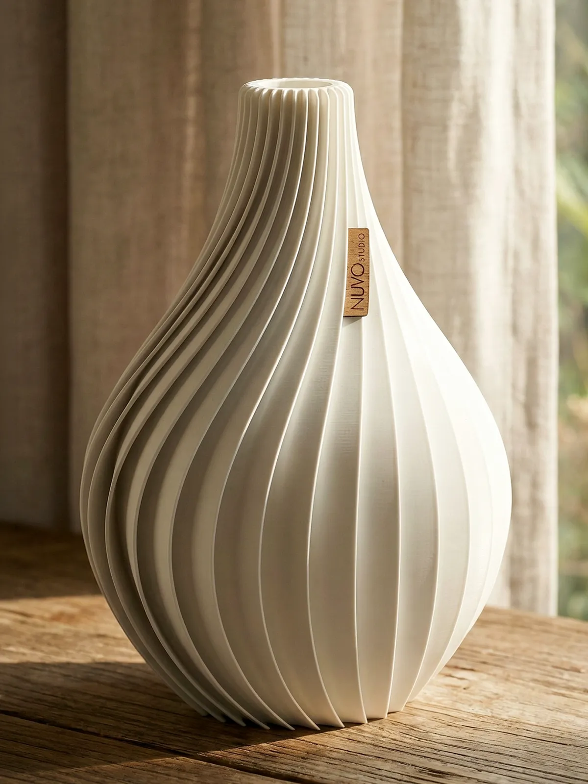 Vase Ventura soft-white