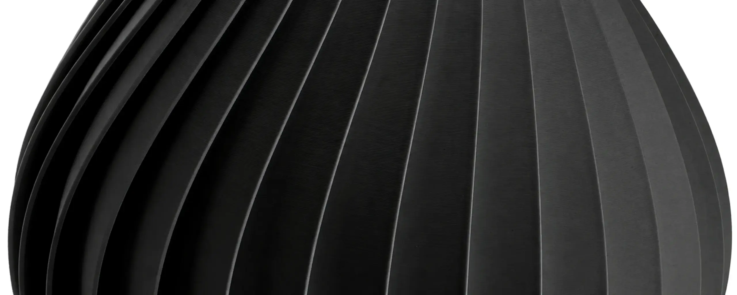 Detailaufnahme der schwarzen Vase Ventura