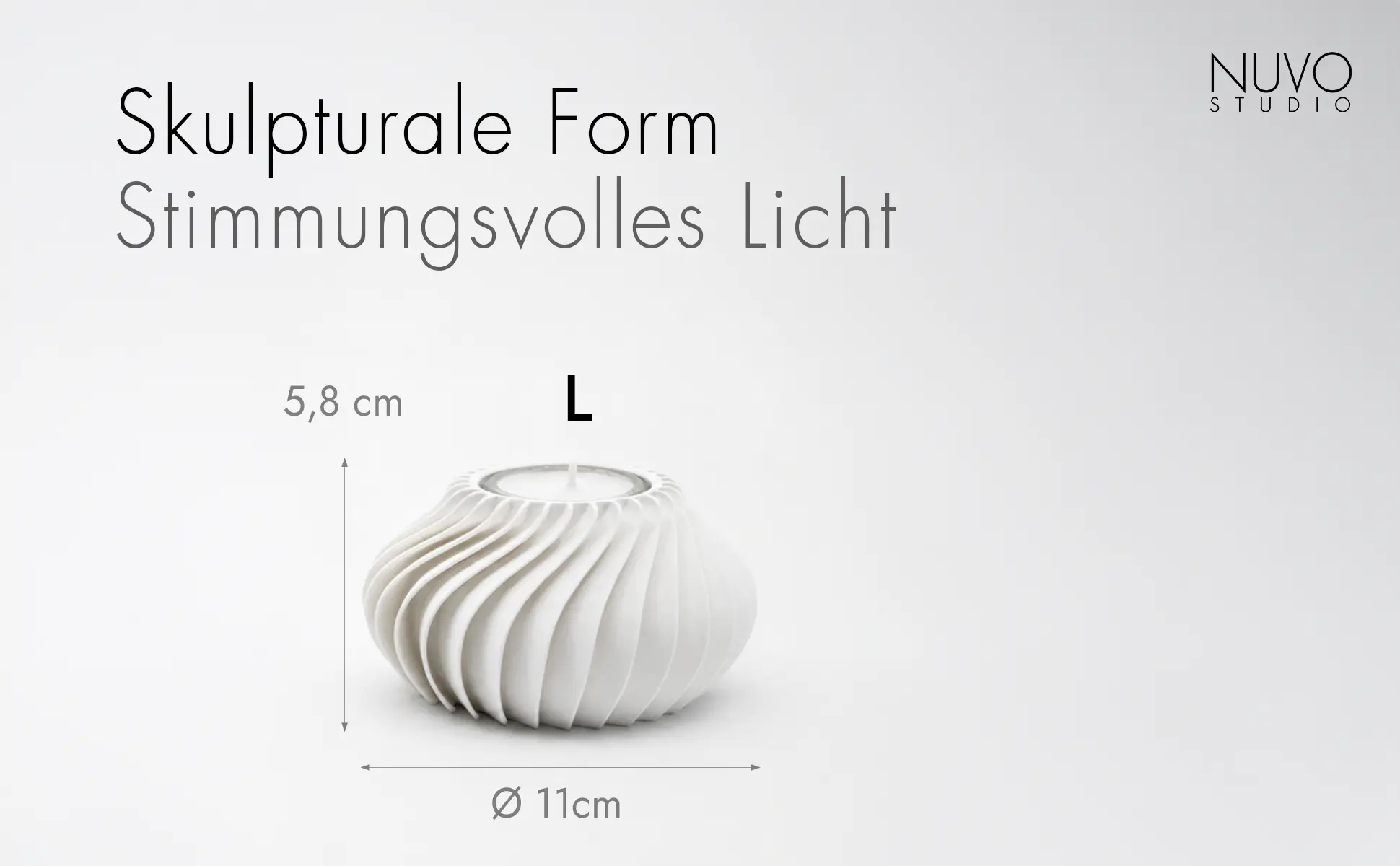 Teelichthalter L “Ventura” – Produktdetail 2